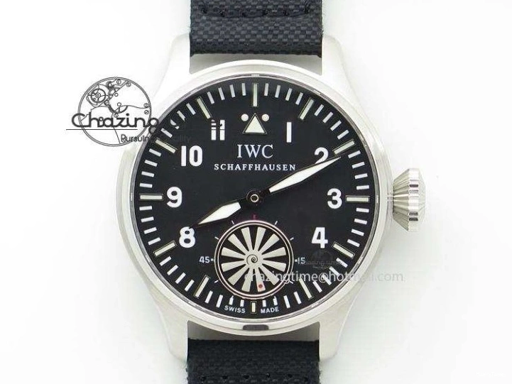 MIROTIME 0113 Portofino IW458101 Diamond Bezel SS MK 1:1 Best Edition Silver Dial On Purple Leather Strap MIYOTA Tailored 7166